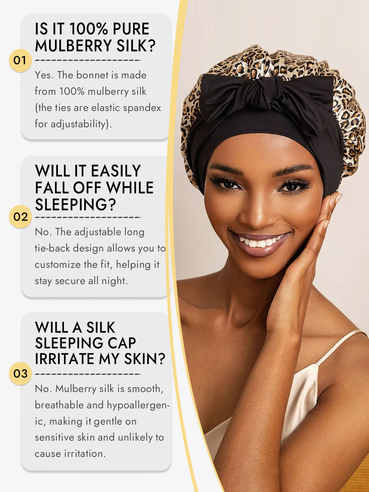Pure Silk Bowknot Tie Bonnet - Image 22