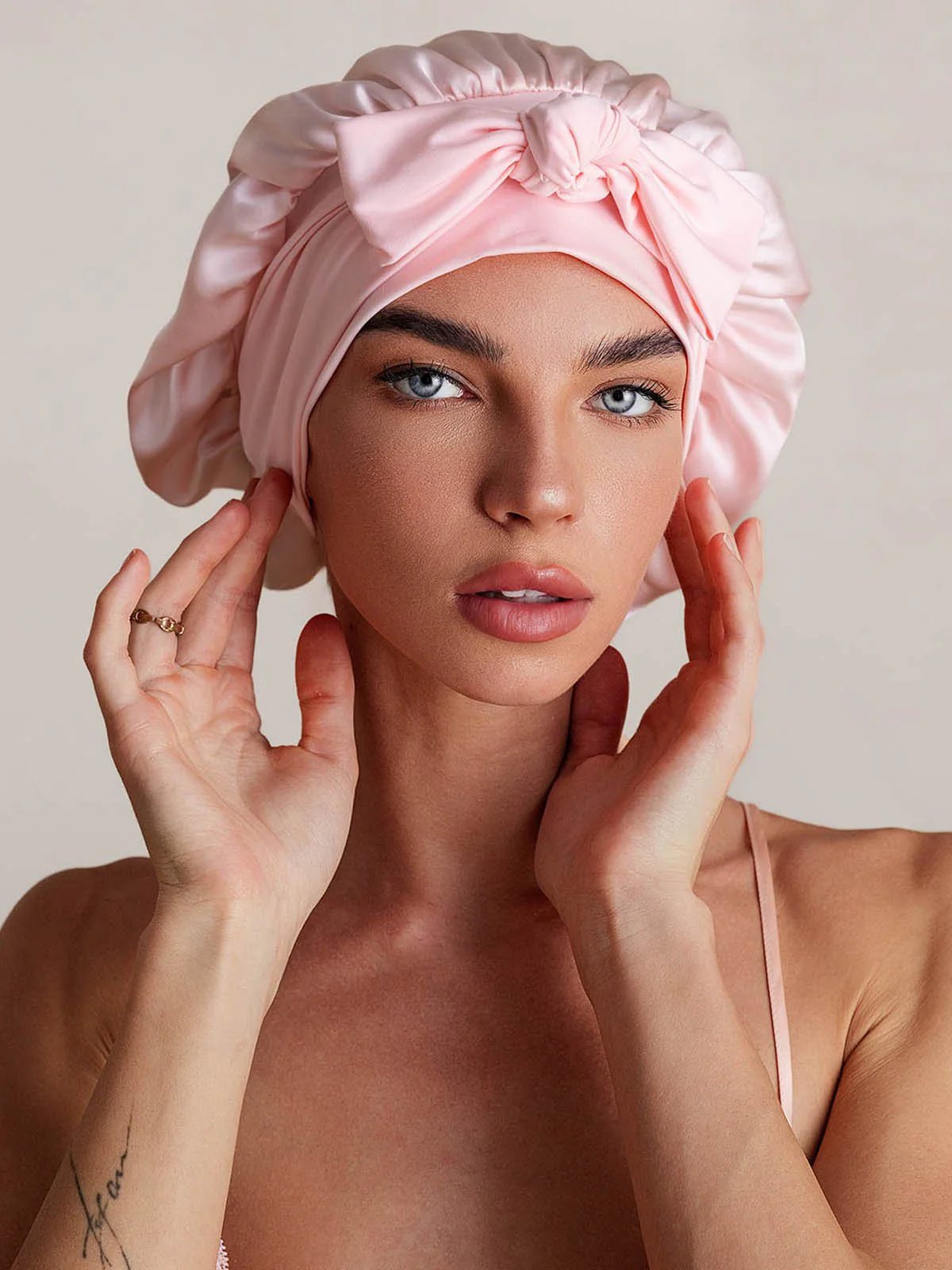 Pure Silk Bowknot Tie Bonnet - Image 23