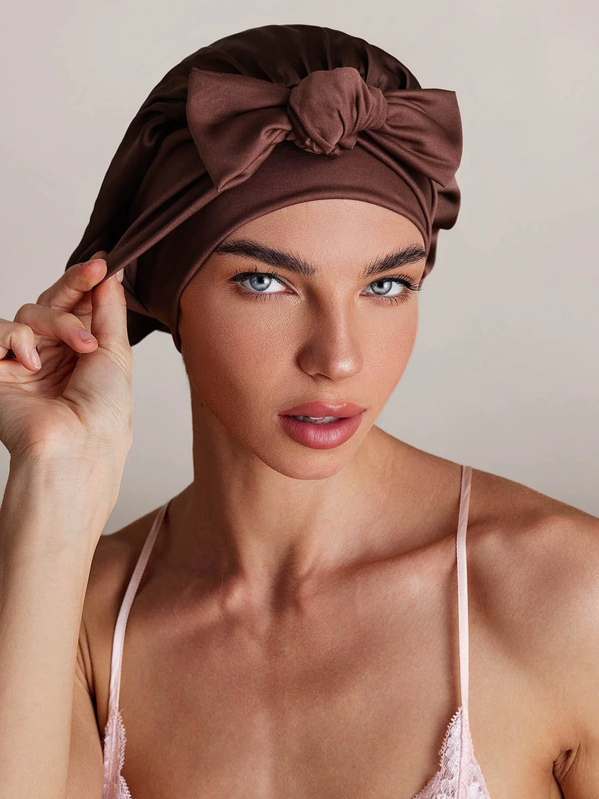 Pure Silk Bowknot Tie Bonnet - Image 35