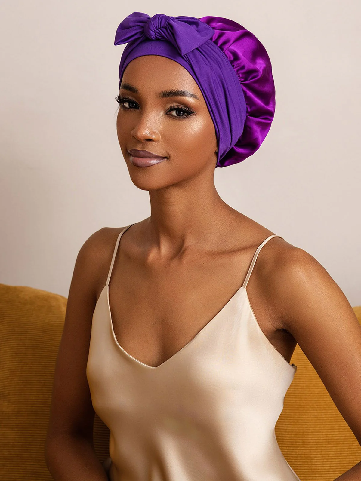 Pure Silk Bowknot Tie Bonnet - Image 47