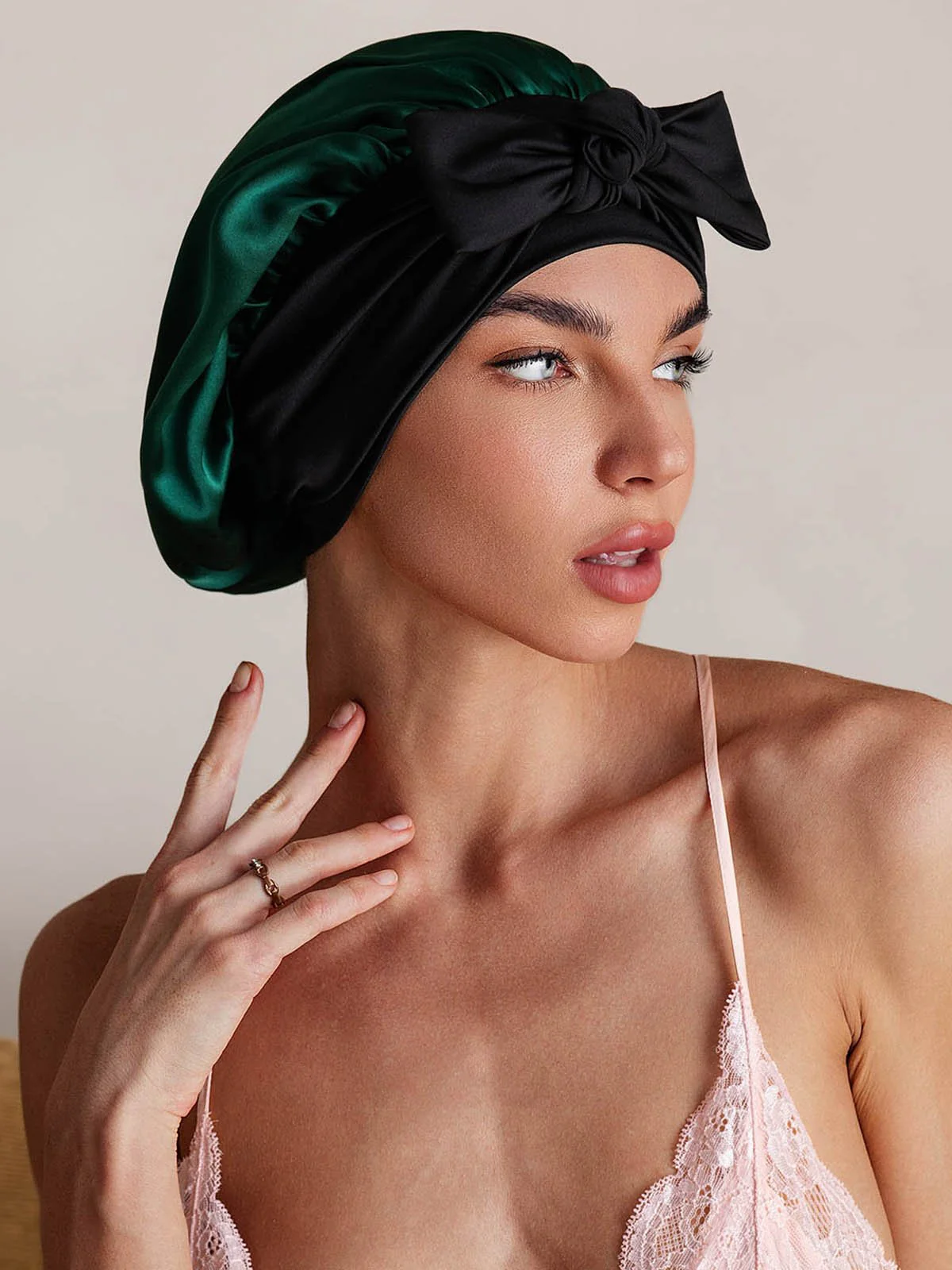 Pure Silk Bowknot Tie Bonnet - Image 53