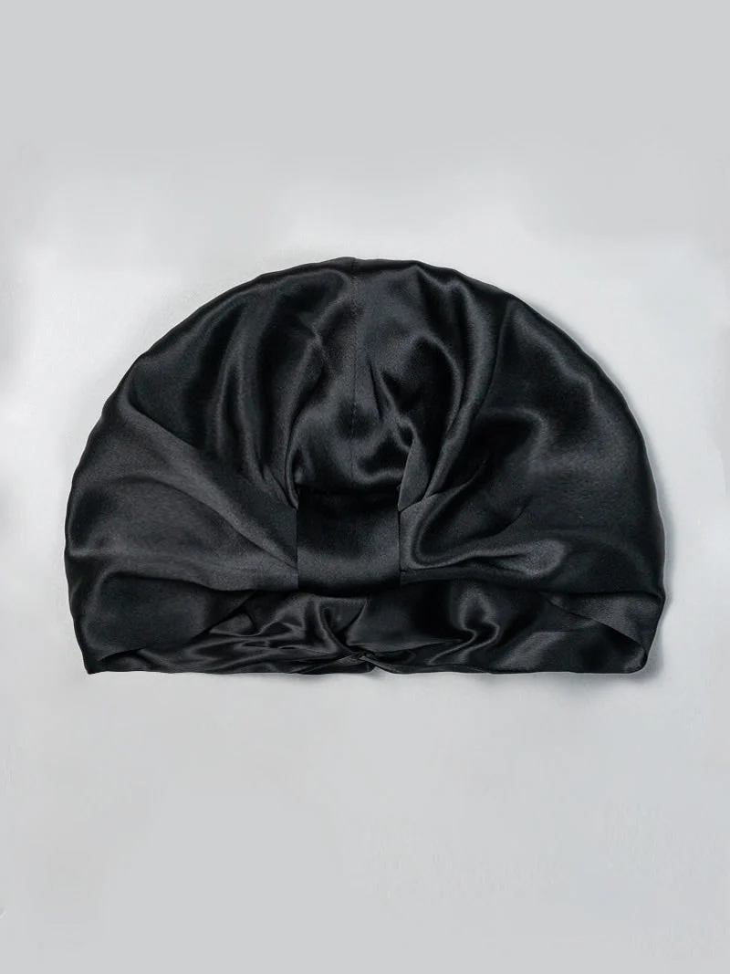 100% Pure Silk Double Layer Hair Wrap Bonnet - Image 10