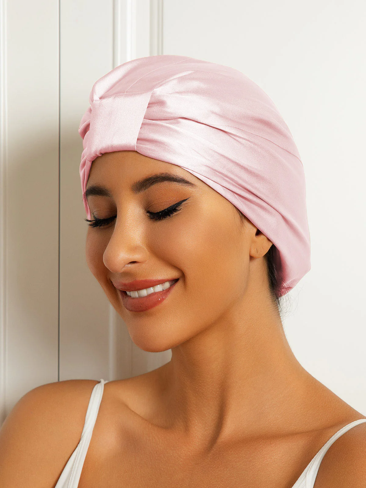 100% Pure Silk Double Layer Hair Wrap Bonnet - Image 27