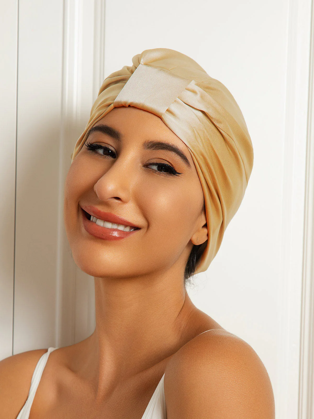 100% Pure Silk Double Layer Hair Wrap Bonnet - Image 31