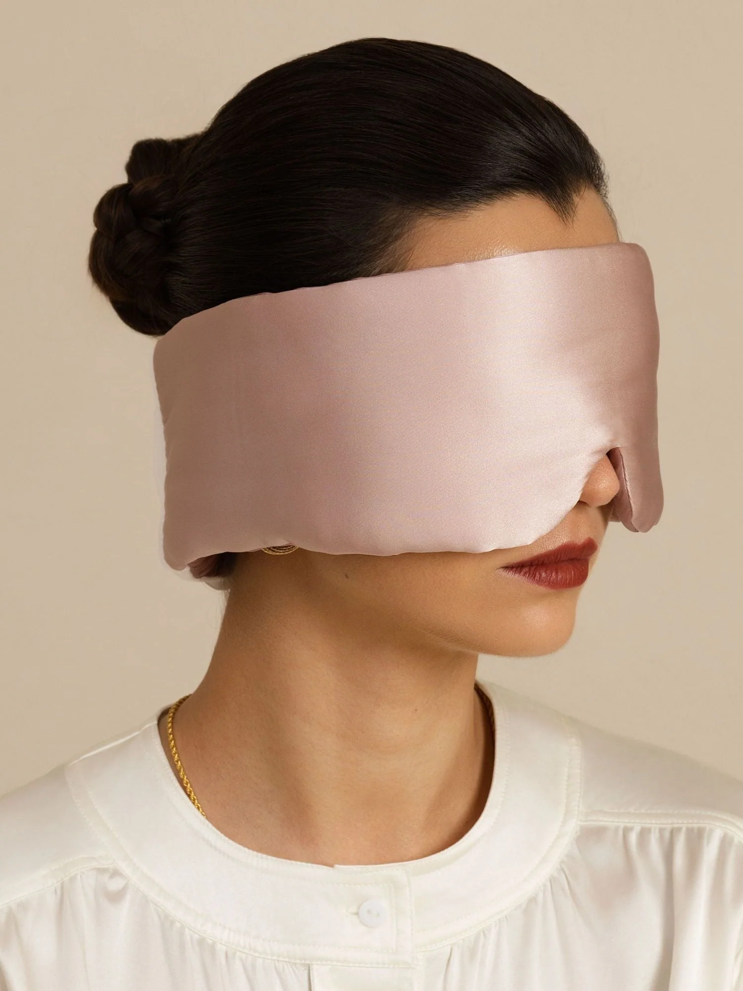 Pure Silk Double-Sided Eye Mask With Silent Velcro Closure