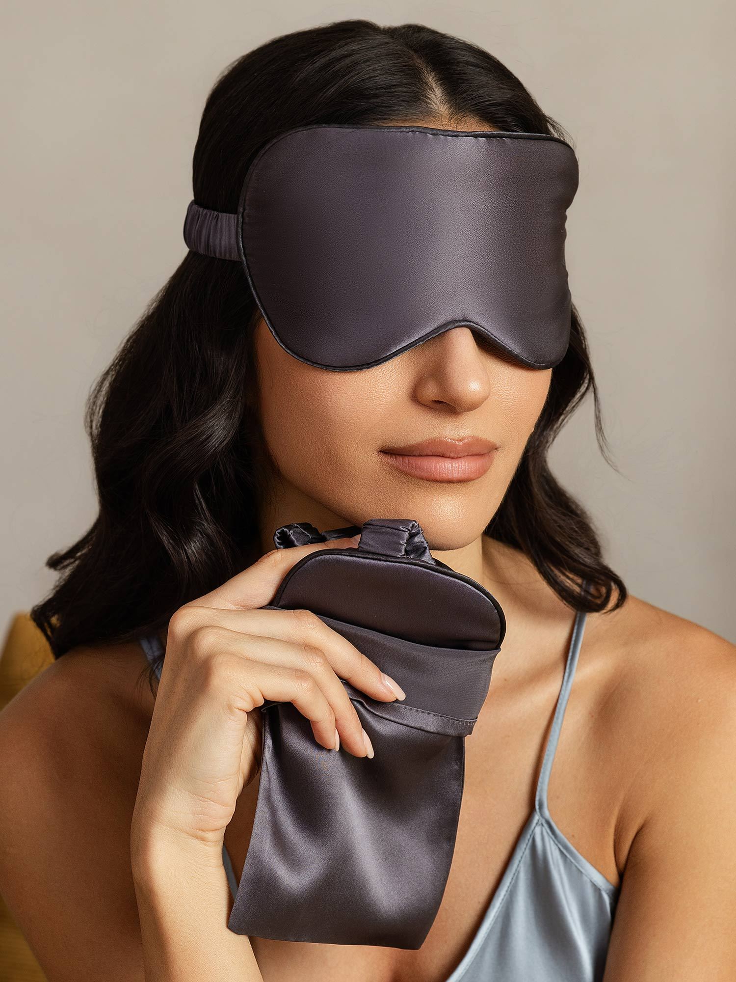 Pure Silk Eye Mask And Envelope Pouch Set 2Pcs - Image 47