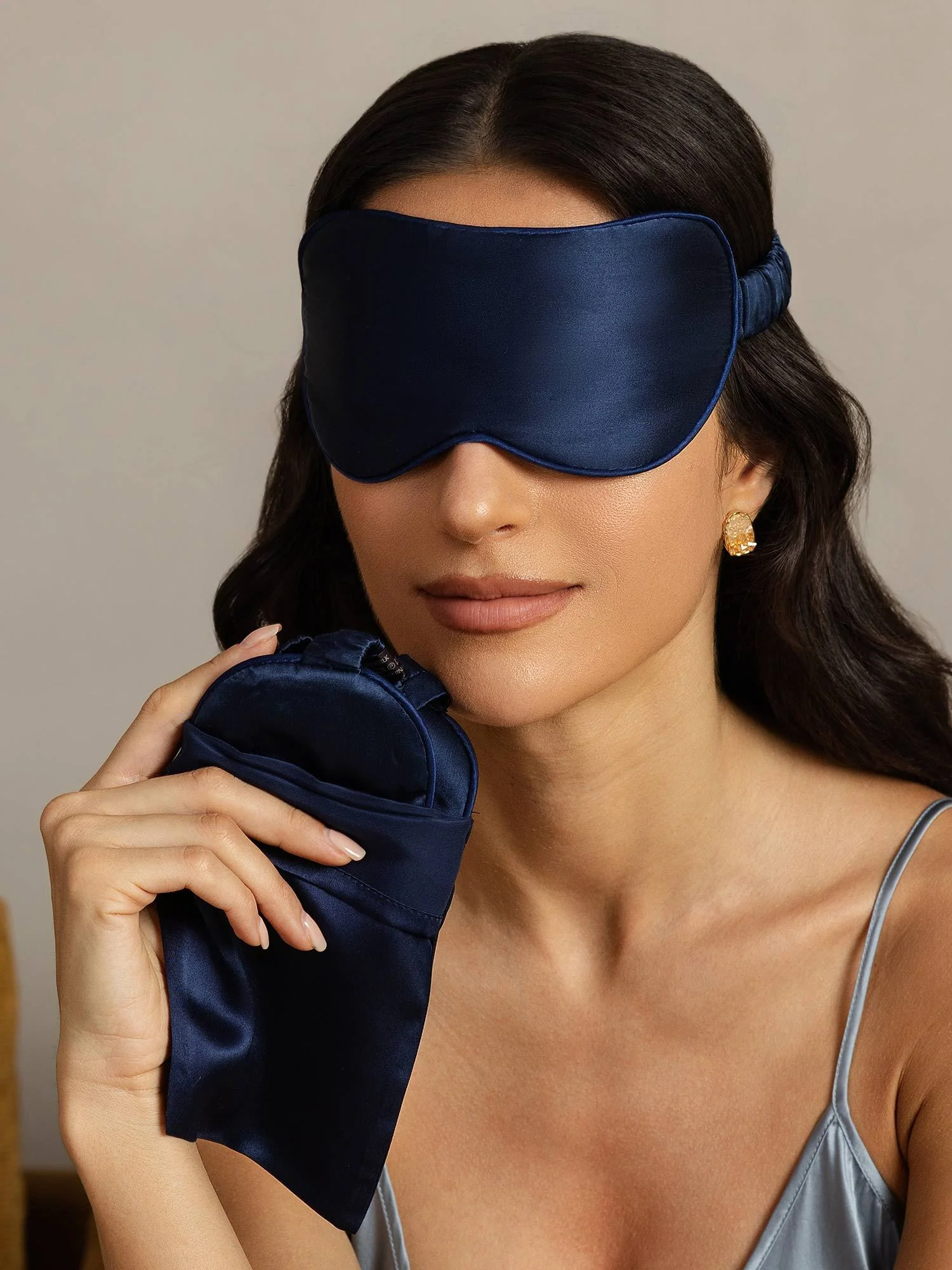 Pure Silk Eye Mask And Envelope Pouch Set 2Pcs - Image 8