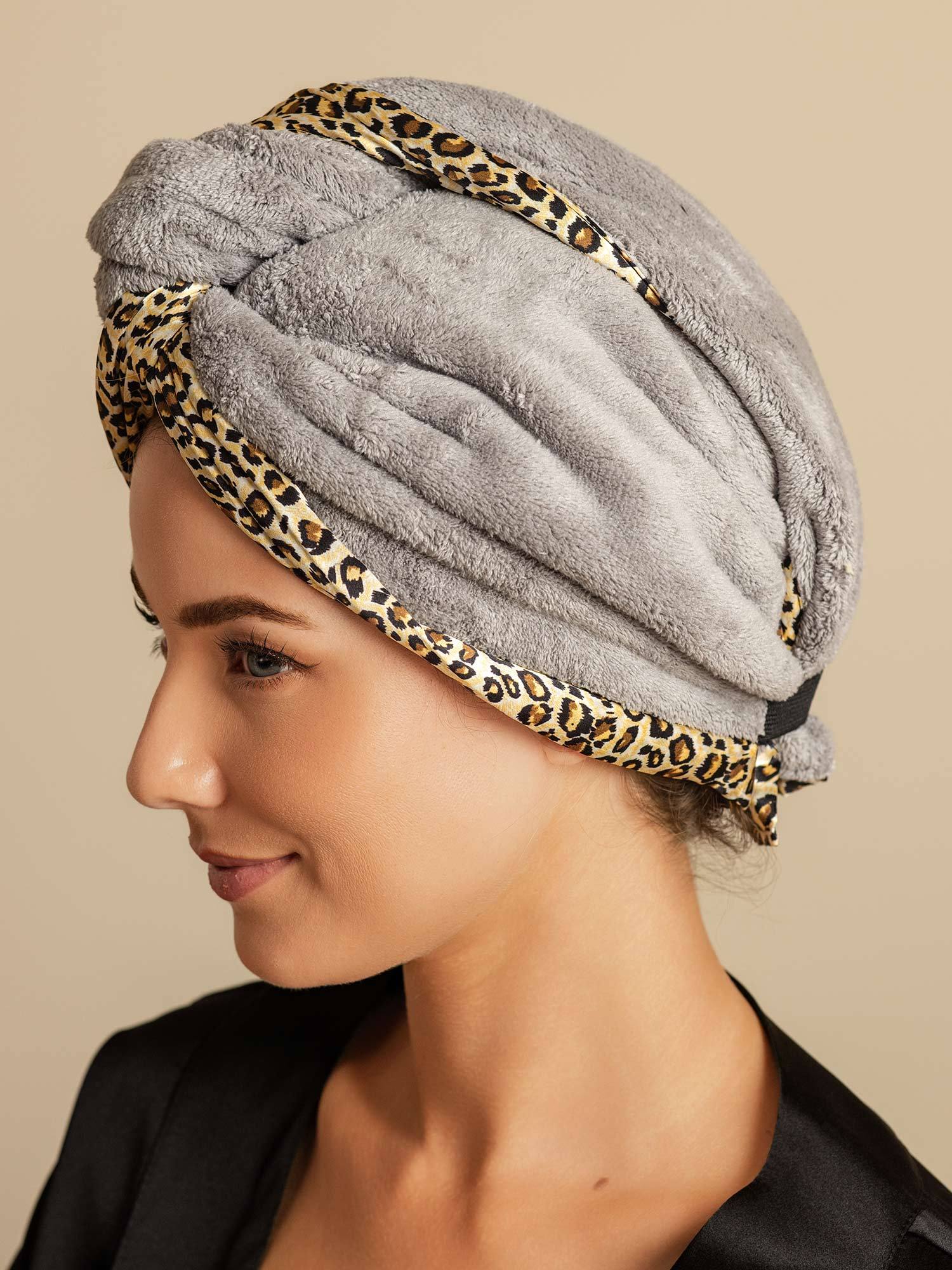 100% Mulberry Silk Double-Sided Hair Towel Wrap – Quick Dry, Frizz Free & Gentle on Hair - Image 45