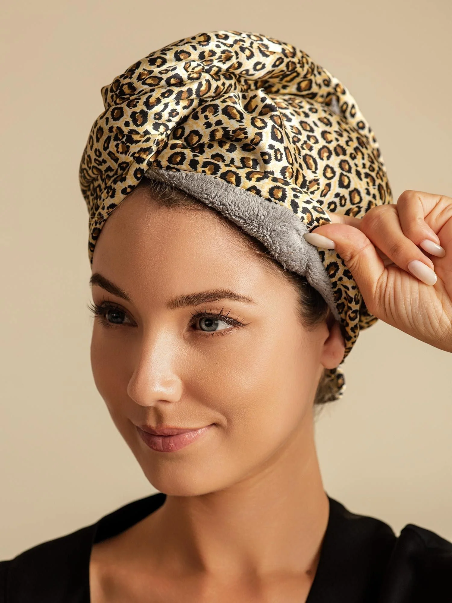 100% Mulberry Silk Double-Sided Hair Towel Wrap – Quick Dry, Frizz Free & Gentle on Hair - Image 46