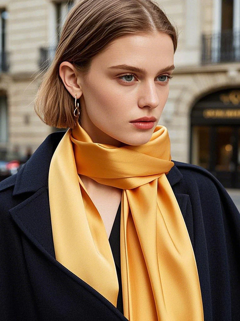 Pure Silk Rectangle Long Scarf/Shawl 170x53cm/67 - Image 53