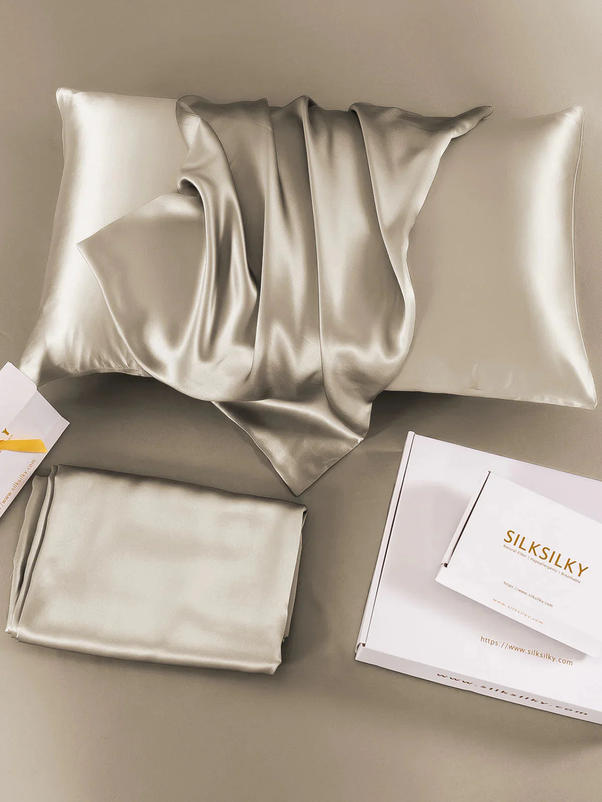 2Pcs 19Momme Pure Silk Pillowcases Bundle - Envelope - Image 95
