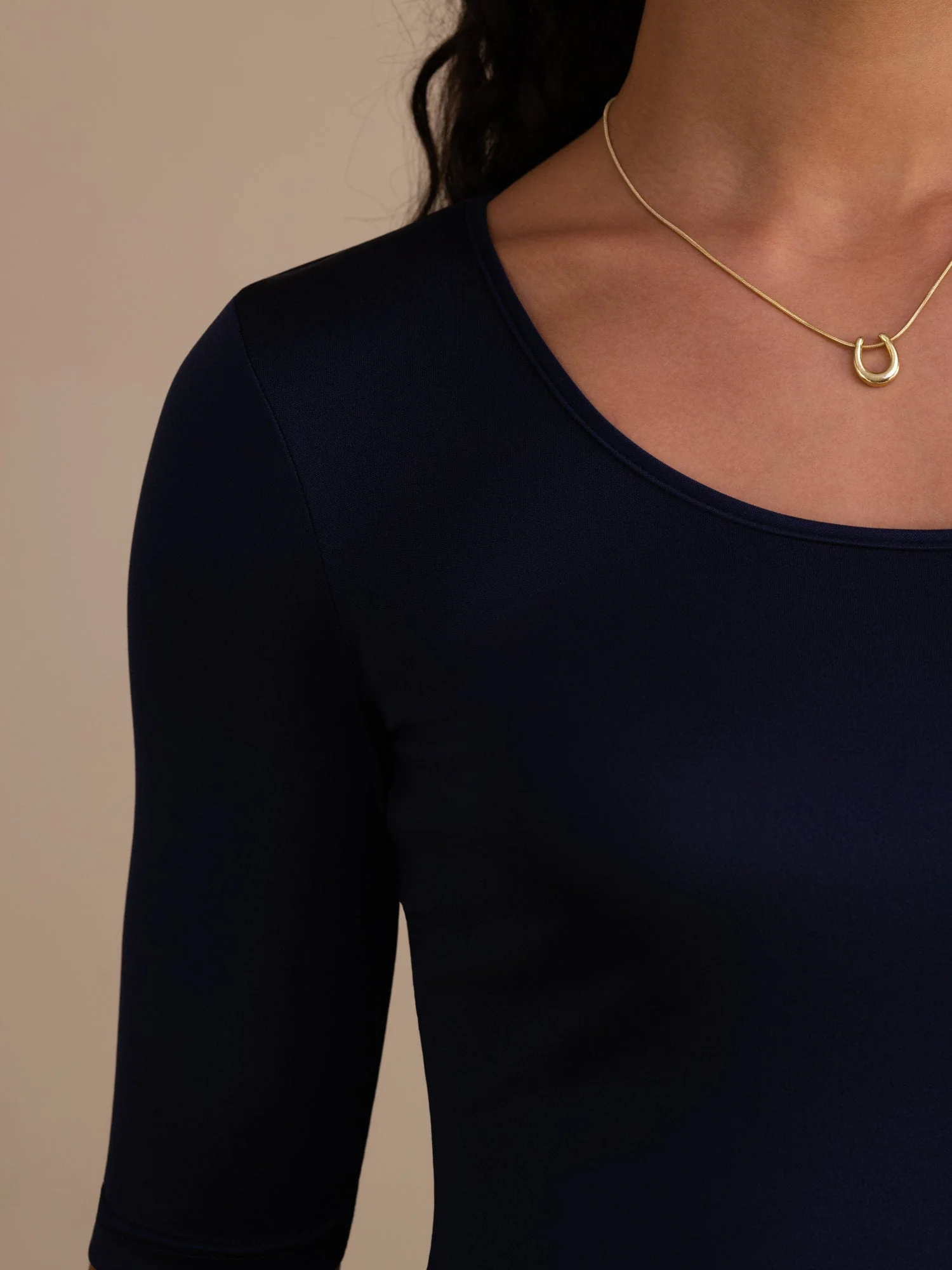 Pure Silk Women's Half Sleeve Scoop Neck Top - Image 24
