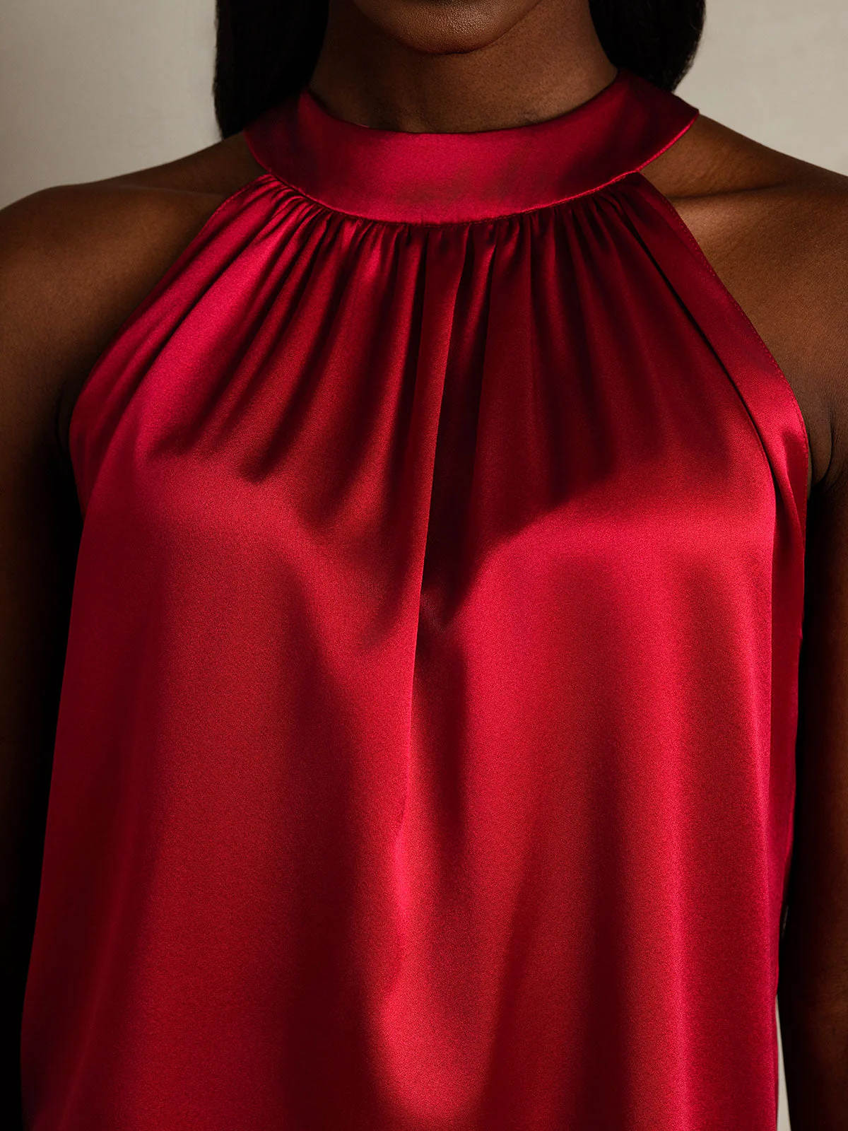 19Momme Silk Sleeveless Halter Neck Women's Top - Image 29
