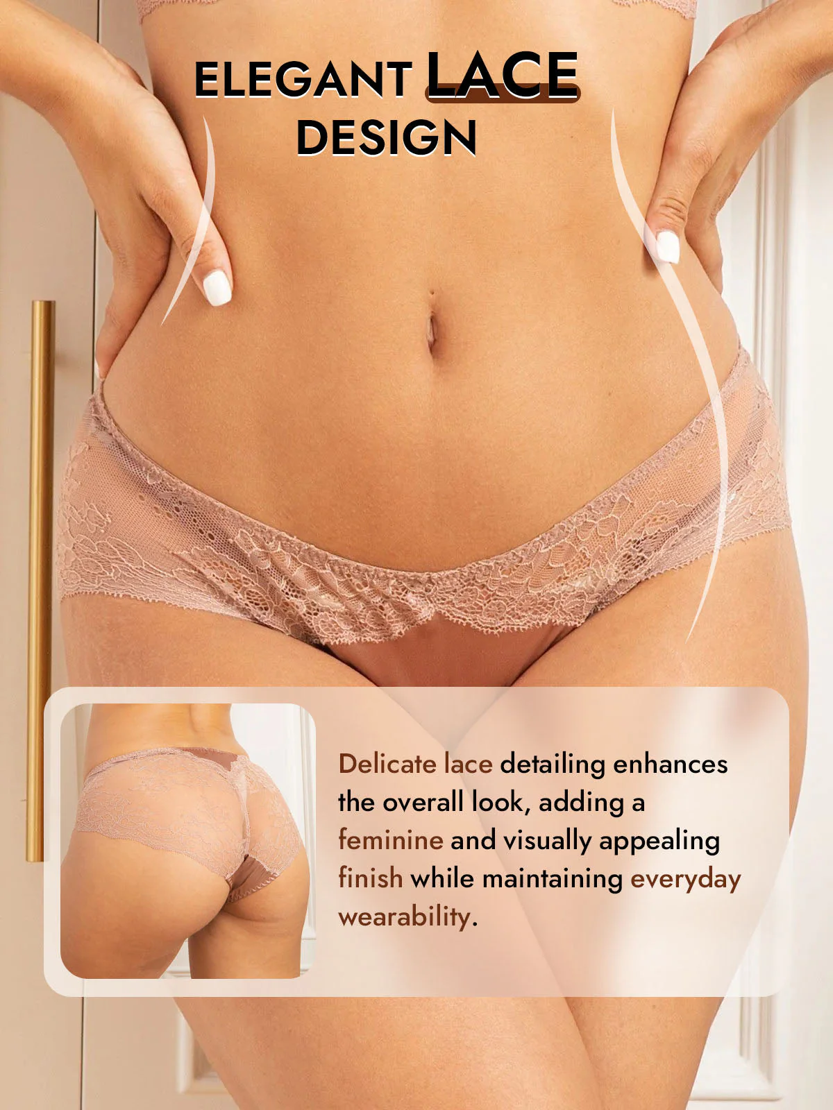 100% Mulberry Silk Sexy Lace Panty - Image 22