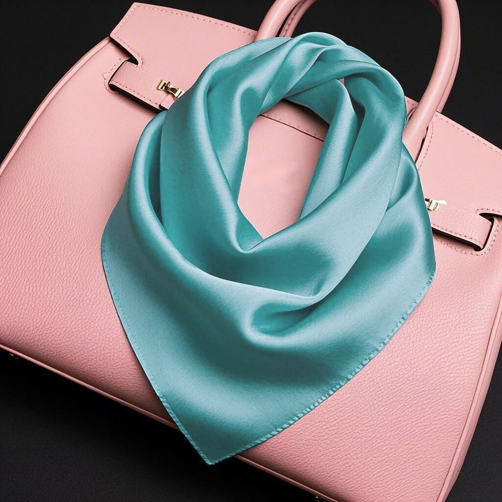 Pure Silk Square Scarf 53x53cm/21 - Image 2