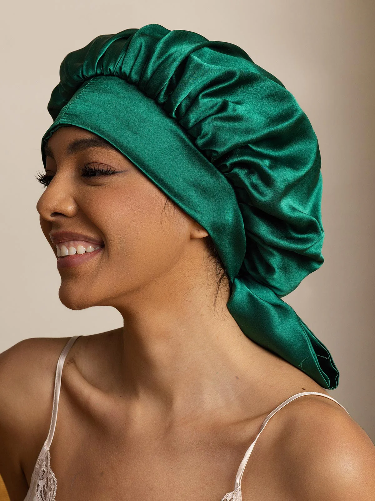 Women's Silk Casual Bonnet with Long Ribbons (Two-tone and Double-sided) - Image 10